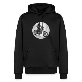 A Classic Cruiser Reimagined - Men’s Premium Organic Hoodie - black - Front - Nico (187cm)