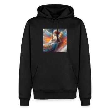 Elfe 2 - Sweat à capuche Premium bio Homme - noir - Devant - Nico (187cm)