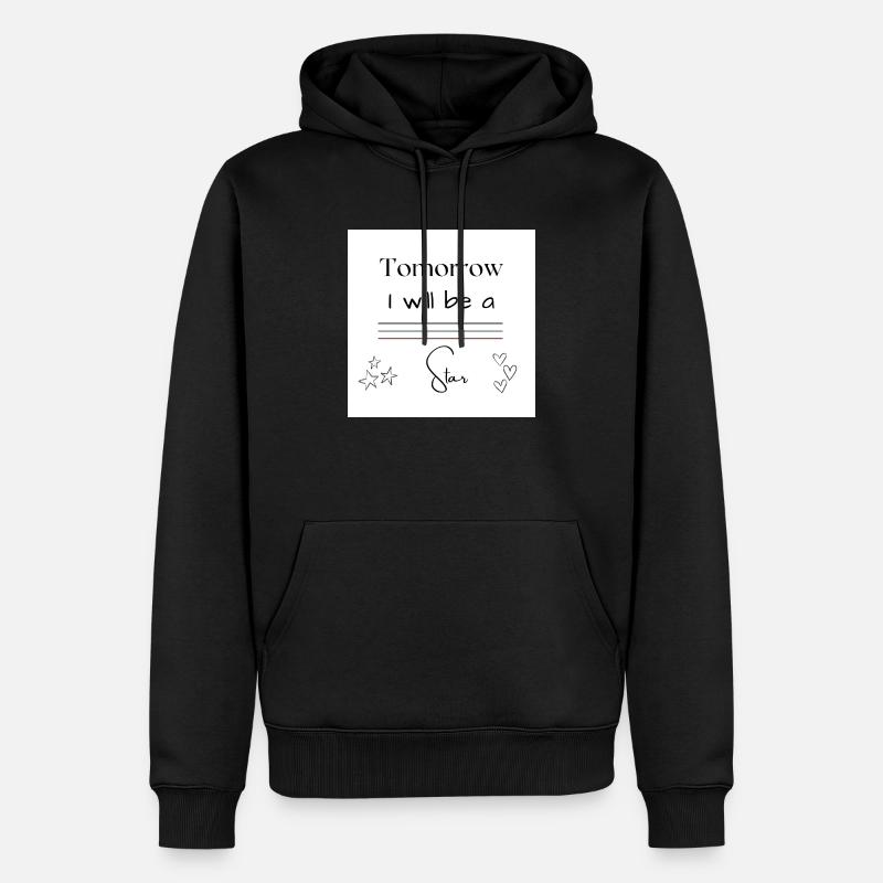 Star Tomorrow - Männer Premium Bio Hoodie - Schwarz