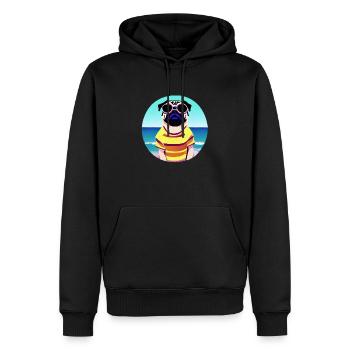 Hundehalter Bulldogge Hunde Hund Hundebesitzer - Männer Premium Bio Hoodie - Schwarz - Vorne - Nico (187cm)