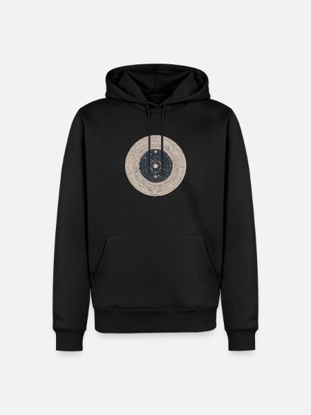 Abstract Solar System / Planets / Universe - Men’s Premium Organic Hoodie - black