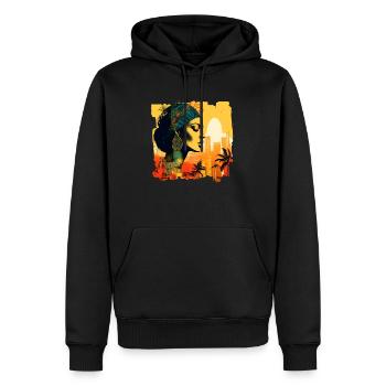 Rio de Janeiro est une ville de joie de vivre. - Sweat à capuche Premium bio Homme - noir - Devant - Nico (187cm)