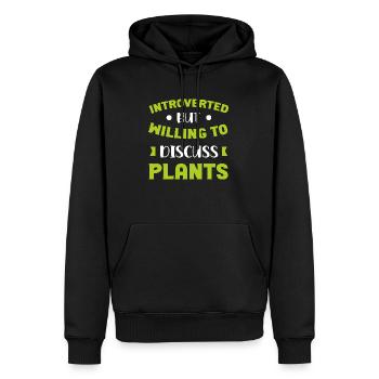 funny present gardener garden lover men women - Sweat à capuche Premium bio Homme - noir - Devant - Nico (187cm)
