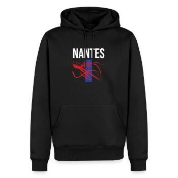 Kreatives Nantes T-Shirt Nantes Souvenir - Männer Premium Bio Hoodie - Schwarz - Vorne - Nico (187cm)