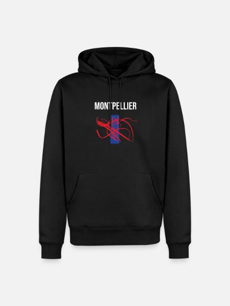 Montpellier Hoodie Montpellier Kaputzenpullover - Männer Premium Bio Hoodie - Schwarz