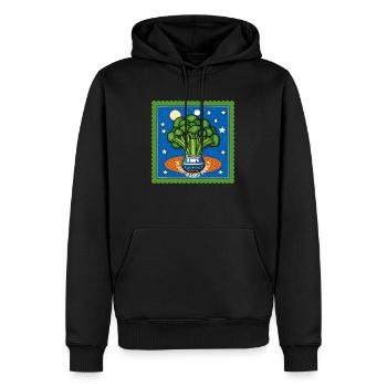 Le brocoli dans l’énergie basée sur les plantes spatiales - Sweat à capuche Premium bio Homme - noir - Devant - Nico (187cm)
