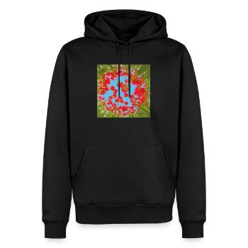 TULIPES - Sweat à capuche Premium bio Homme - noir - Devant - Nico (187cm)