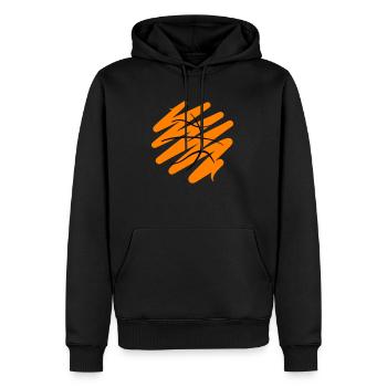 Basketball - Men’s Premium Organic Hoodie - black - Front - Nico (187cm)