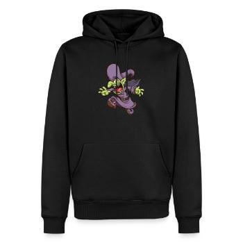 Karikatur-Hexe - Männer Premium Bio Hoodie - Schwarz - Vorne - Nico (187cm)