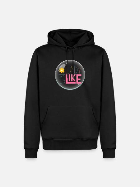 UN LADY LIKE - Men’s Premium Organic Hoodie - black