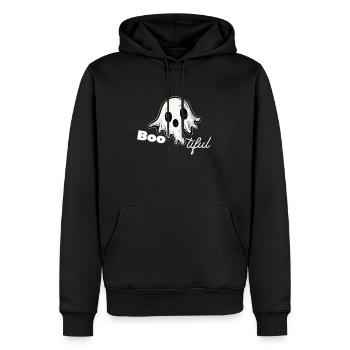 bootiful Halloween Geist - Männer Premium Bio Hoodie - Schwarz - Vorne - Nico (187cm)