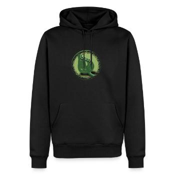 Putting-Grün - Männer Premium Bio Hoodie - Schwarz - Vorne - Nico (187cm)