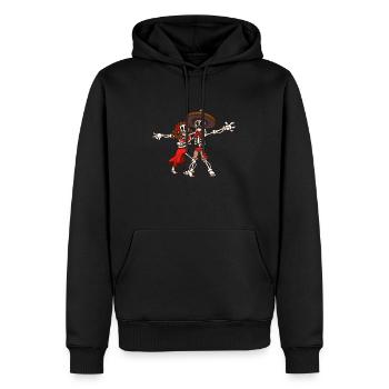 Squelettes mexicains Rumba Dance - Sweat à capuche Premium bio Homme - noir - Devant - Nico (187cm)