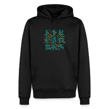 Feuerwerk - Männer Premium Bio Hoodie - Schwarz - Vorne - Nico (187cm)
