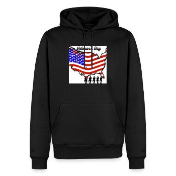 Veteranen, Veteranen, Waffenstillstand. - Männer Premium Bio Hoodie - Schwarz - Vorne - Nico (187cm)