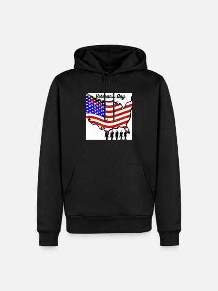 Veterans, veterans, armistice. - Men’s Premium Organic Hoodie - black