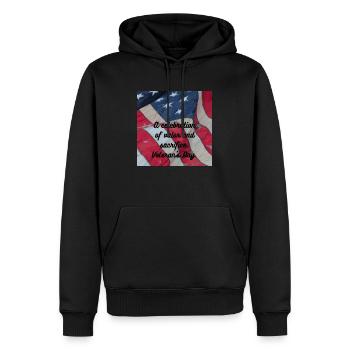 Veteranen, Veteranen, Waffenstillstand. - Männer Premium Bio Hoodie - Schwarz - Vorne - Nico (187cm)