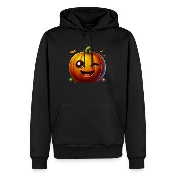 Amusez-vous ! T-shirt Jack-o'-Lantern - Sweat à capuche Premium bio Homme - noir - Devant - Nico (187cm)
