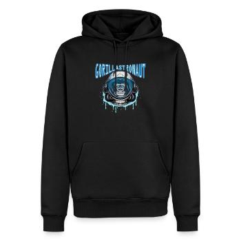 Gorilla-Astronaut - Männer Premium Bio Hoodie - Schwarz - Vorne - Nico (187cm)