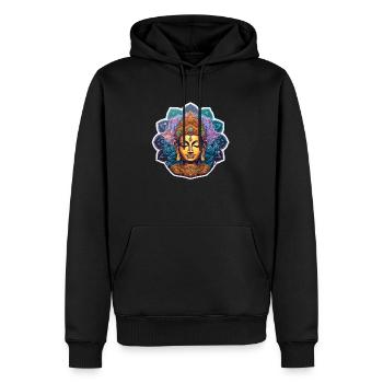 NamasteNirvana - Männer Premium Bio Hoodie - Schwarz - Vorne - Nico (187cm)