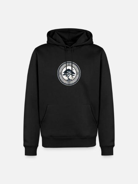 Black Bonsai Zen Mountains - Men’s Premium Organic Hoodie - black