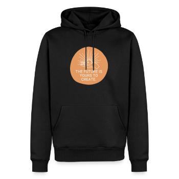L’avenir vous appartient - Sweat à capuche Premium bio Homme - noir - Devant - Nico (187cm)