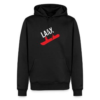 IMG 6510 - Männer Premium Bio Hoodie - Schwarz - Vorne - Nico (187cm)