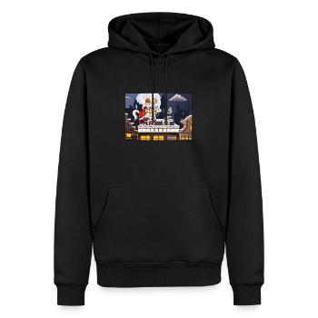 Heiliger Nikolaus am 5. Dezember - Männer Premium Bio Hoodie - Schwarz - Vorne - Nico (187cm)