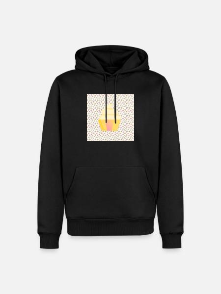 Licorne cupcakes - Sweat à capuche Premium bio Homme - noir
