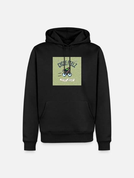 Cycle Feels Fun Bicycle Design - Men’s Premium Organic Hoodie - black