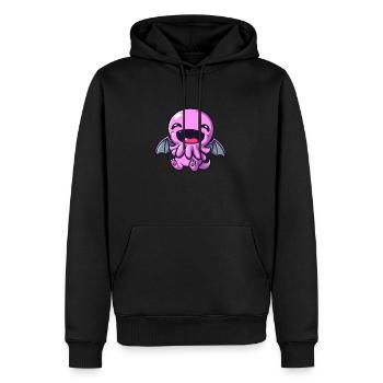Charm of Lovecraft: Adorable Cute Baby Cthulhu - Men’s Premium Organic Hoodie - black - Front - Nico (187cm)