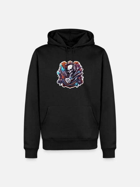 Rock n Roll / Rockabilly / Totenkopf / Crâne - Sweat à capuche Premium bio Homme - noir