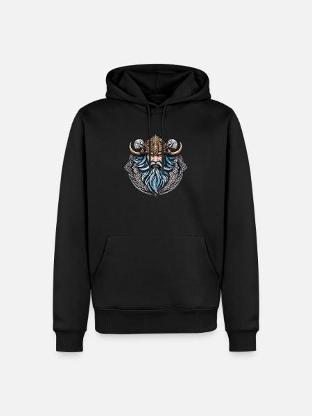 Viking Odin Thor Valhalla - Men’s Premium Organic Hoodie - black