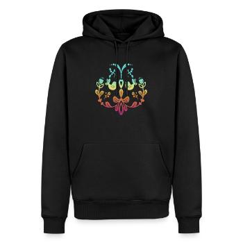 Suède Suède dalarna dala cheval cheval Joyeux Noël orignal - Sweat à capuche Premium bio Homme - noir - Devant - Nico (187cm)