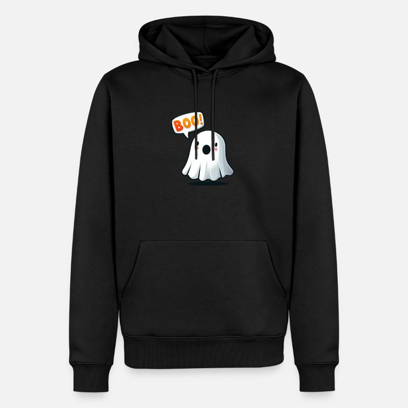 fantôme mignon - Sweat à capuche Premium bio Homme - noir