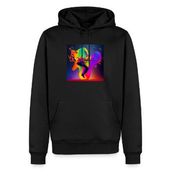 Lass es klingen - Männer Premium Bio Hoodie - Schwarz - Vorne - Nico (187cm)