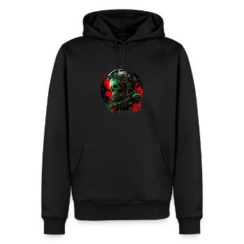 Dead galaxy - Men’s Premium Organic Hoodie - black - Front - Nico (187cm)