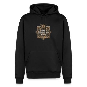 Regeln - Männer Premium Bio Hoodie - Schwarz - Vorne - Nico (187cm)
