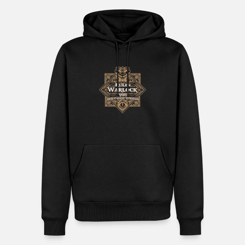 Rules Warlock - Sweat à capuche Premium bio Homme - noir