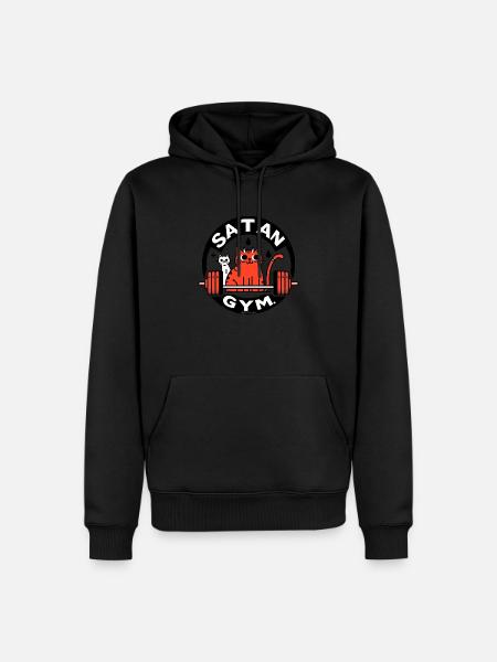 Satan gym Logo - Men’s Premium Organic Hoodie - black