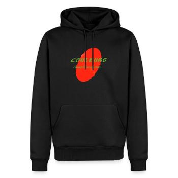 Couleurs complementaires 4 - Sweat à capuche Premium bio Homme - noir - Devant - Nico (187cm)