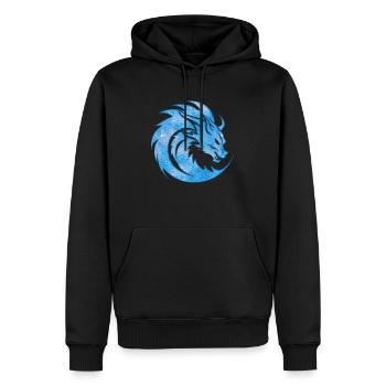 Fantasy Dragon Anime Dragon Head Mythical reptile - Men’s Premium Organic Hoodie - black - Front - Nico (187cm)