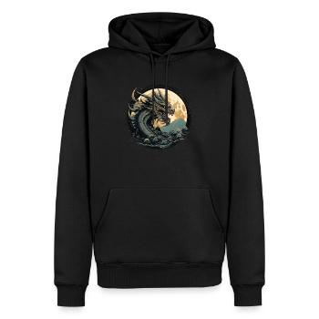 Uralter Drache - Männer Premium Bio Hoodie - Schwarz - Vorne - Nico (187cm)