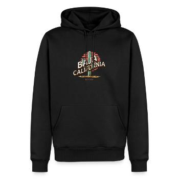Baja Breeze Adventure - Men’s Premium Organic Hoodie - black - Front - Nico (187cm)