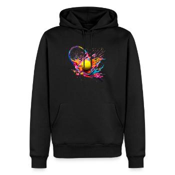 A tennis match consists of several sets - Men’s Premium Organic Hoodie - black - Front - Nico (187cm)