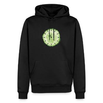 Es ist Gurkenzeit - Männer Premium Bio Hoodie - Schwarz - Vorne - Nico (187cm)