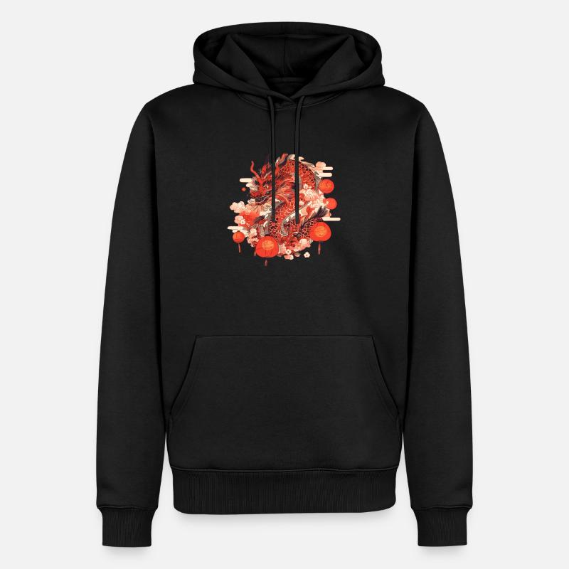 Dragon - Sweat à capuche Premium bio Homme - noir