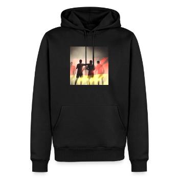 Fußball Team Deutschland - Männer Premium Bio Hoodie - Schwarz - Vorne - Nico (187cm)