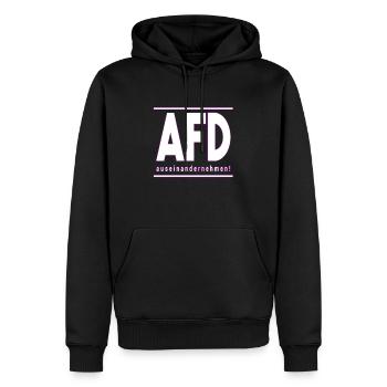 AFD auseinandernehmen - Männer Premium Bio Hoodie - Schwarz - Vorne - Nico (187cm)