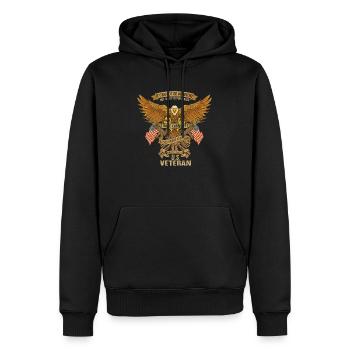 Armee Krieg Militär Uniform Force Soldat Veteran - Männer Premium Bio Hoodie - Schwarz - Vorne - Nico (187cm)